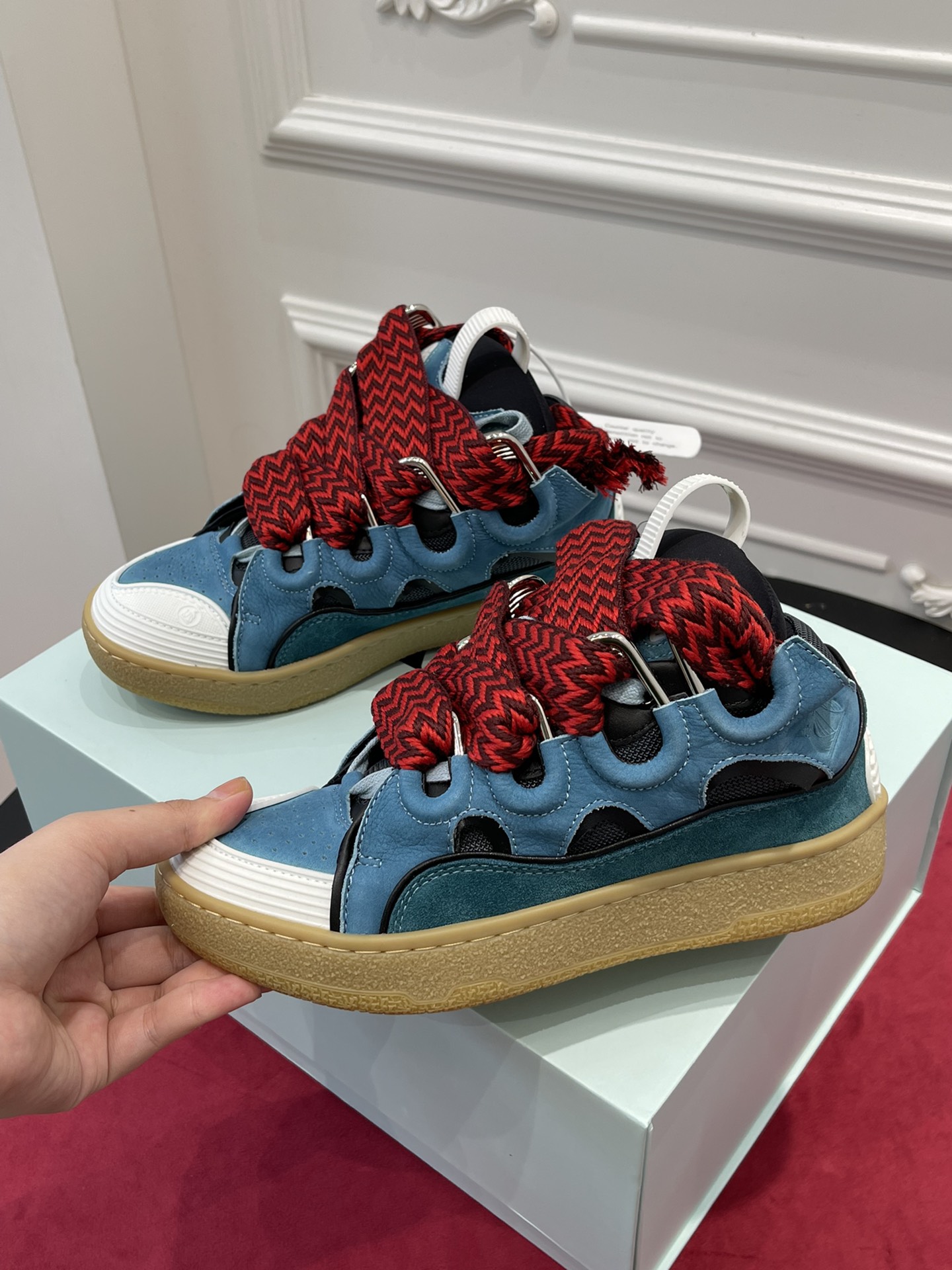 Lanvon Leather CurbBlue Grey FM-SKRK11-DRAG-A2018
